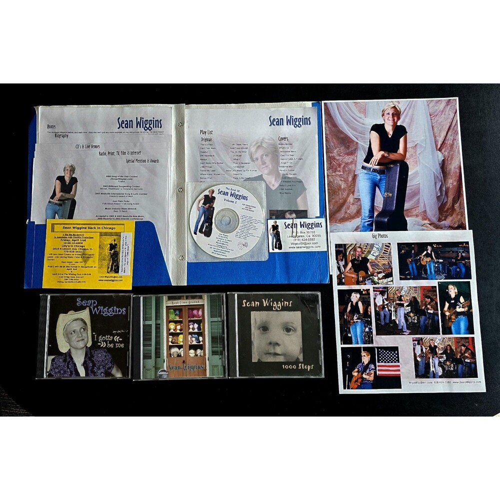 Sean Wiggins SINGER Vintage RARE Fan Club Collectibles of Yesteryear 1997-2004